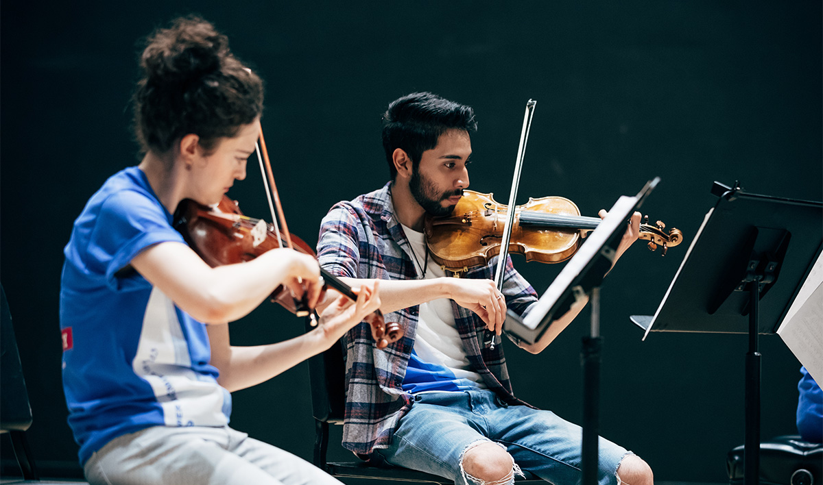 Daniel Cadena participates in the annual Claire Trevor School of the Arts  Summer Academies, summer intensive programs for high school students. 